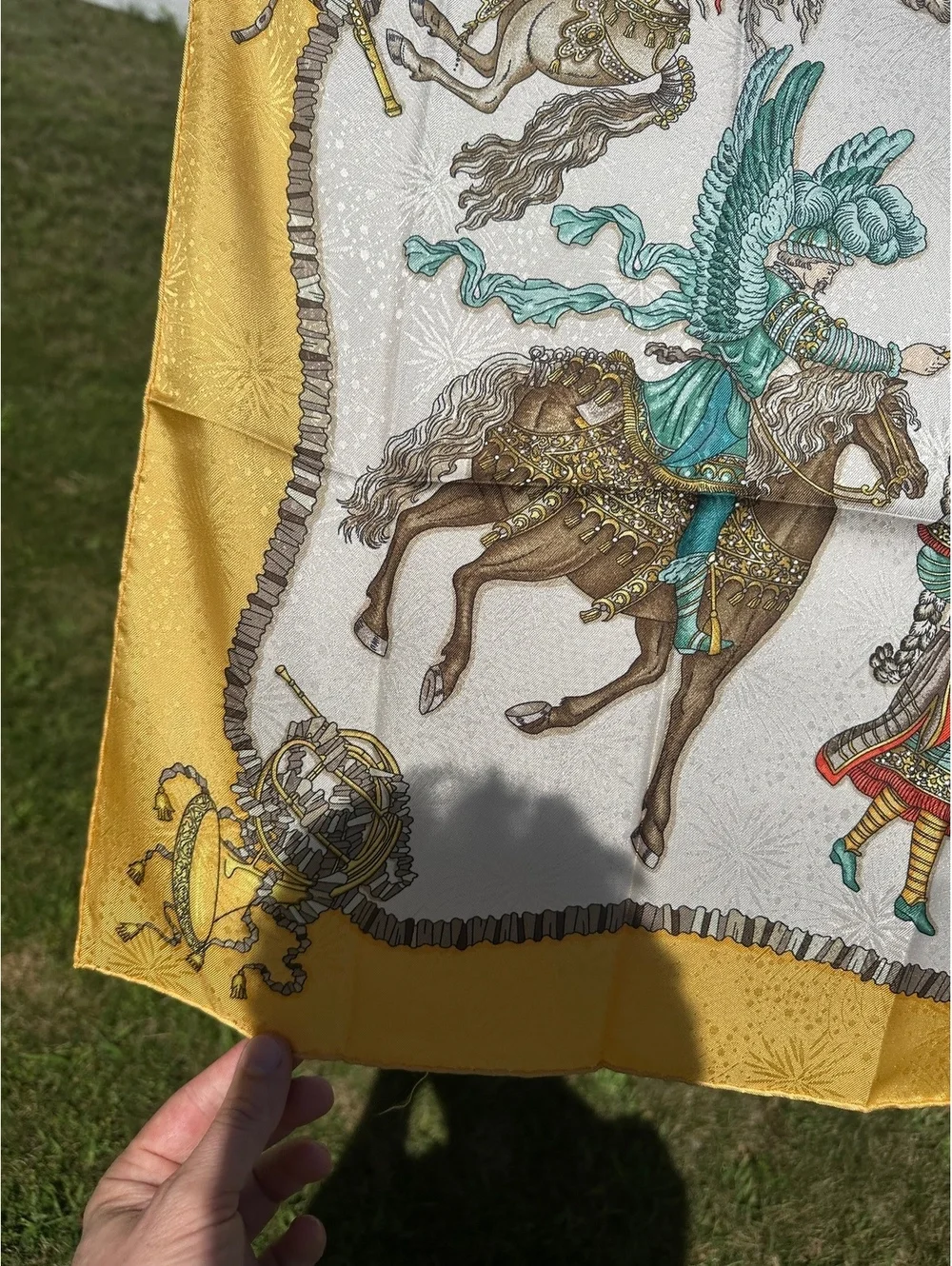 Hermes Les Fetes du Roi Soleil 90cm Jacquard Silk Scarf